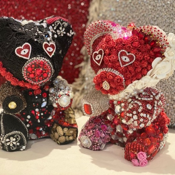 Jeweled Teddy Bears.  designed for Valentines Day - Picture 6 of 12